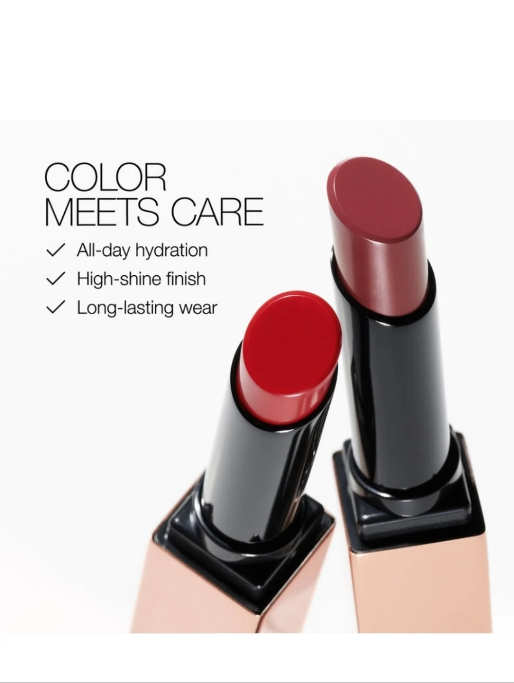 🌺NARS Turned On Afterglow Sensual Shine Lipstick Berry Red